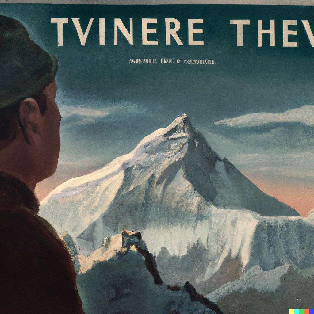 someone gazing at Mount Everest, front cover of Time magazine, 1930